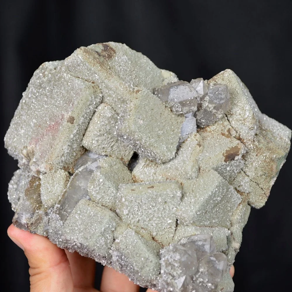 Quartz And Calcite Cover With Apophyllite Crystals - Image 5