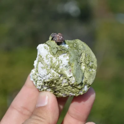 Native Copper With Chalcocite, Quartz In Rocks Matrix