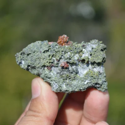 Native Copper With Chalcocite, Quartz In Rocks Matrix