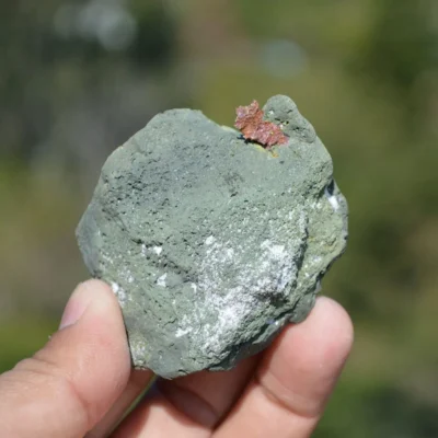 Native Copper With Chalcocite, Quartz In Rocks Matrix