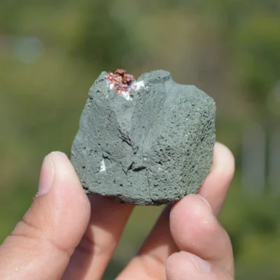 Native Copper With Chalcocite, Quartz In Rocks Matrix