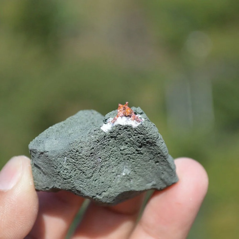 Native Copper With Chalcocite, Quartz In Rocks Matrix - Image 2