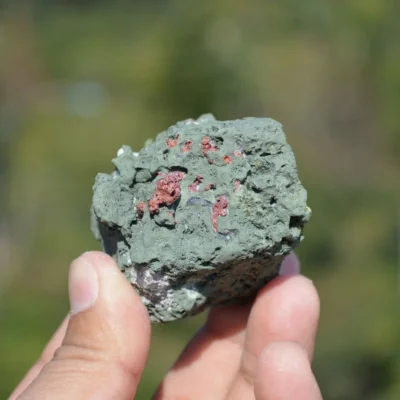 Native Copper With Chalcocite, Quartz In Rocks Matrix