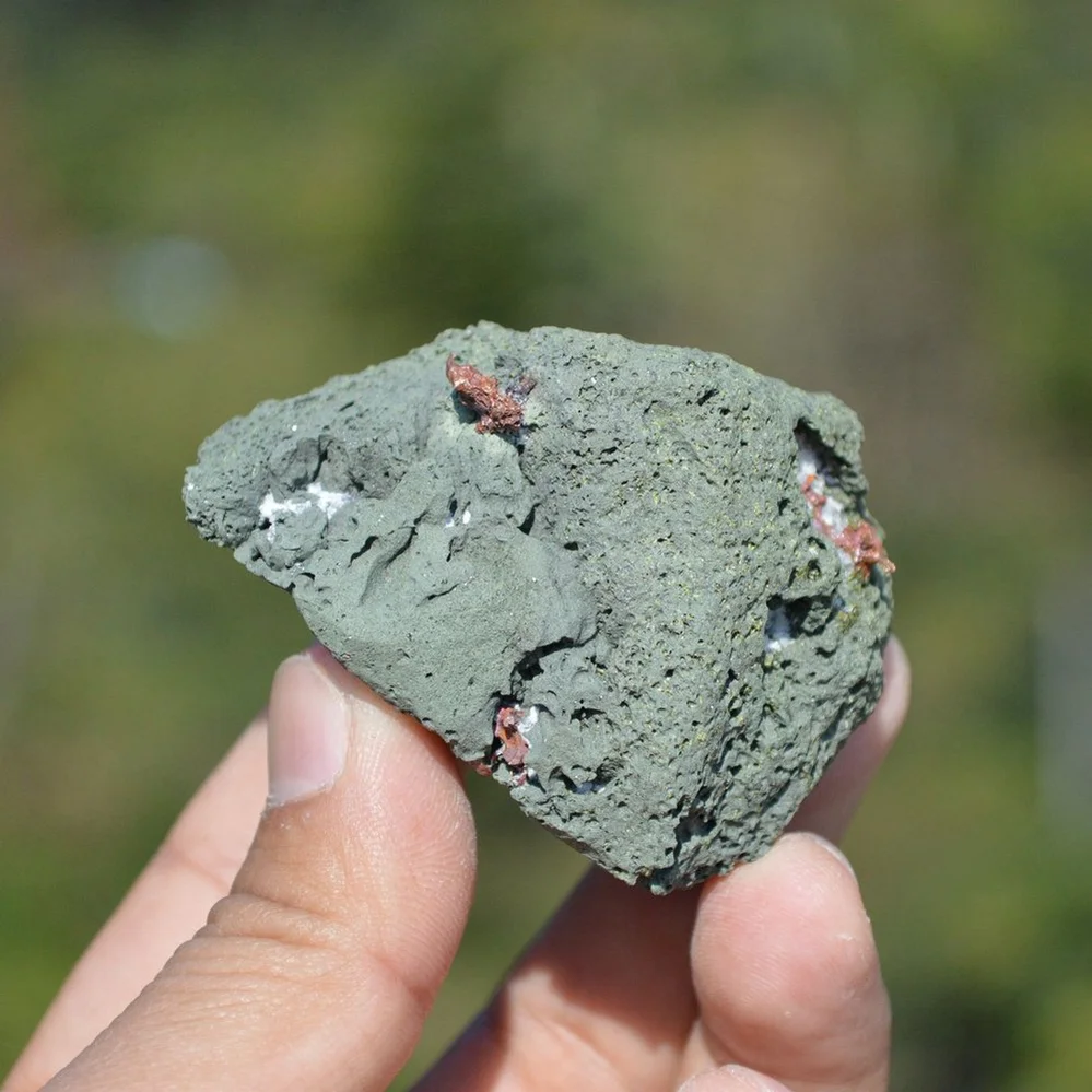 Native Copper With Chalcocite, Quartz In Rocks Matrix