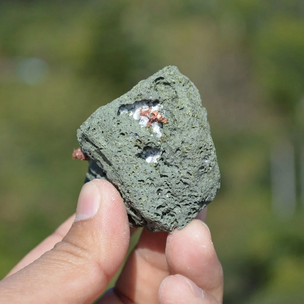 Native Copper With Chalcocite, Quartz In Rocks Matrix - Image 2