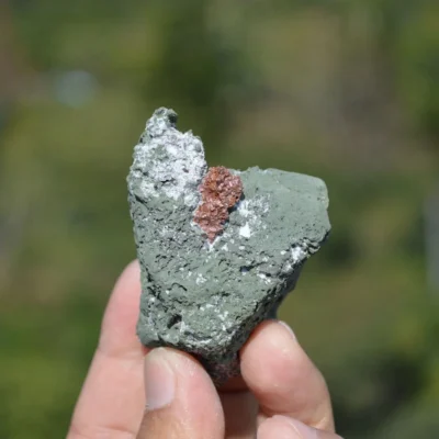Native Copper With Chalcocite, Quartz In Rocks Matrix