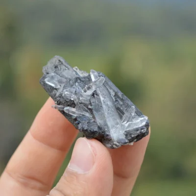 Ferberite With Quartz,Arsenopyrite Crystals