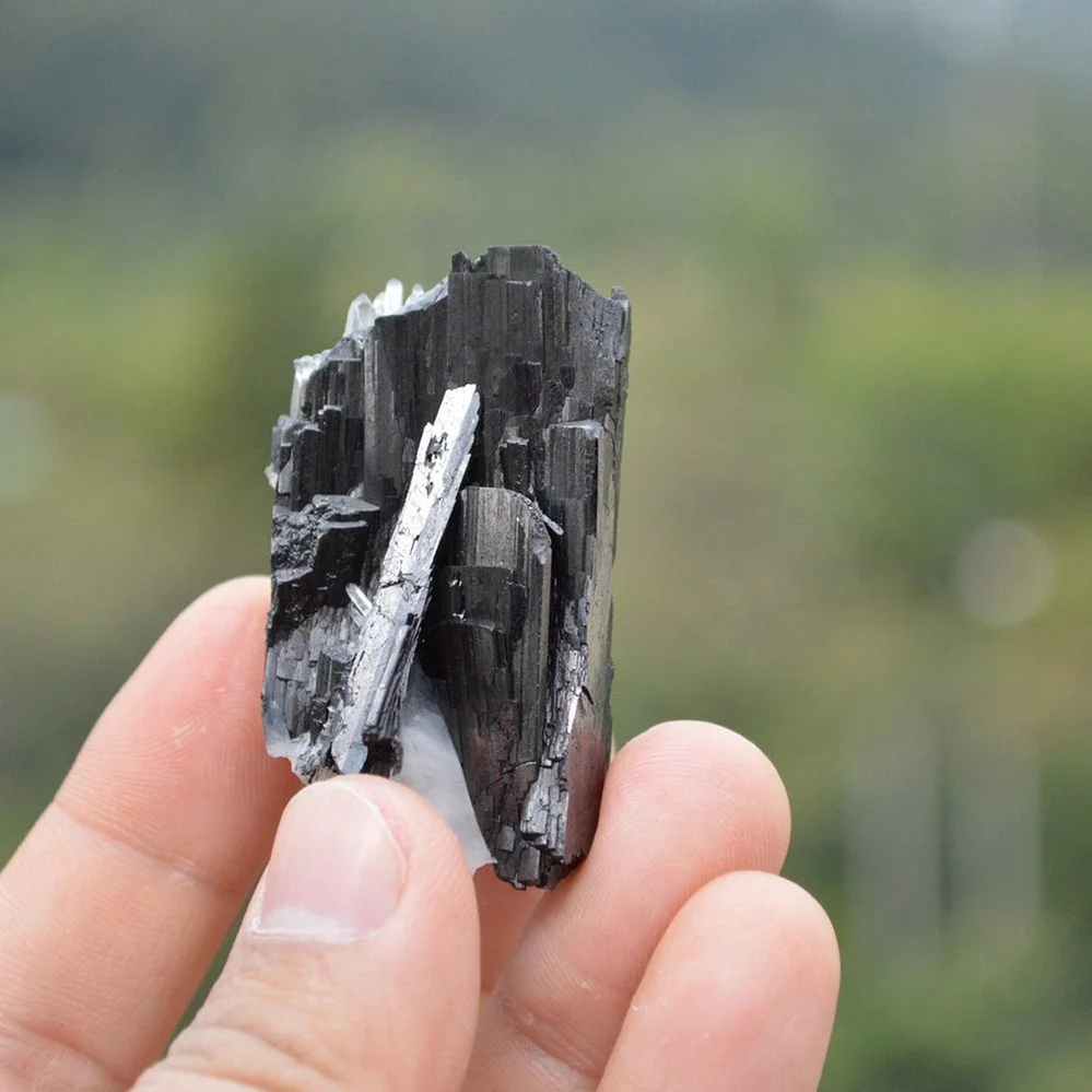 Ferberite With Quartz Crystals - Image 4