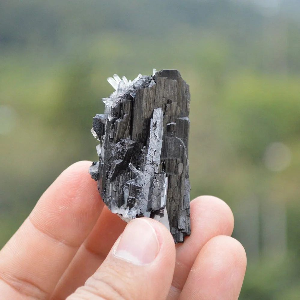 Ferberite With Quartz Crystals - Image 5