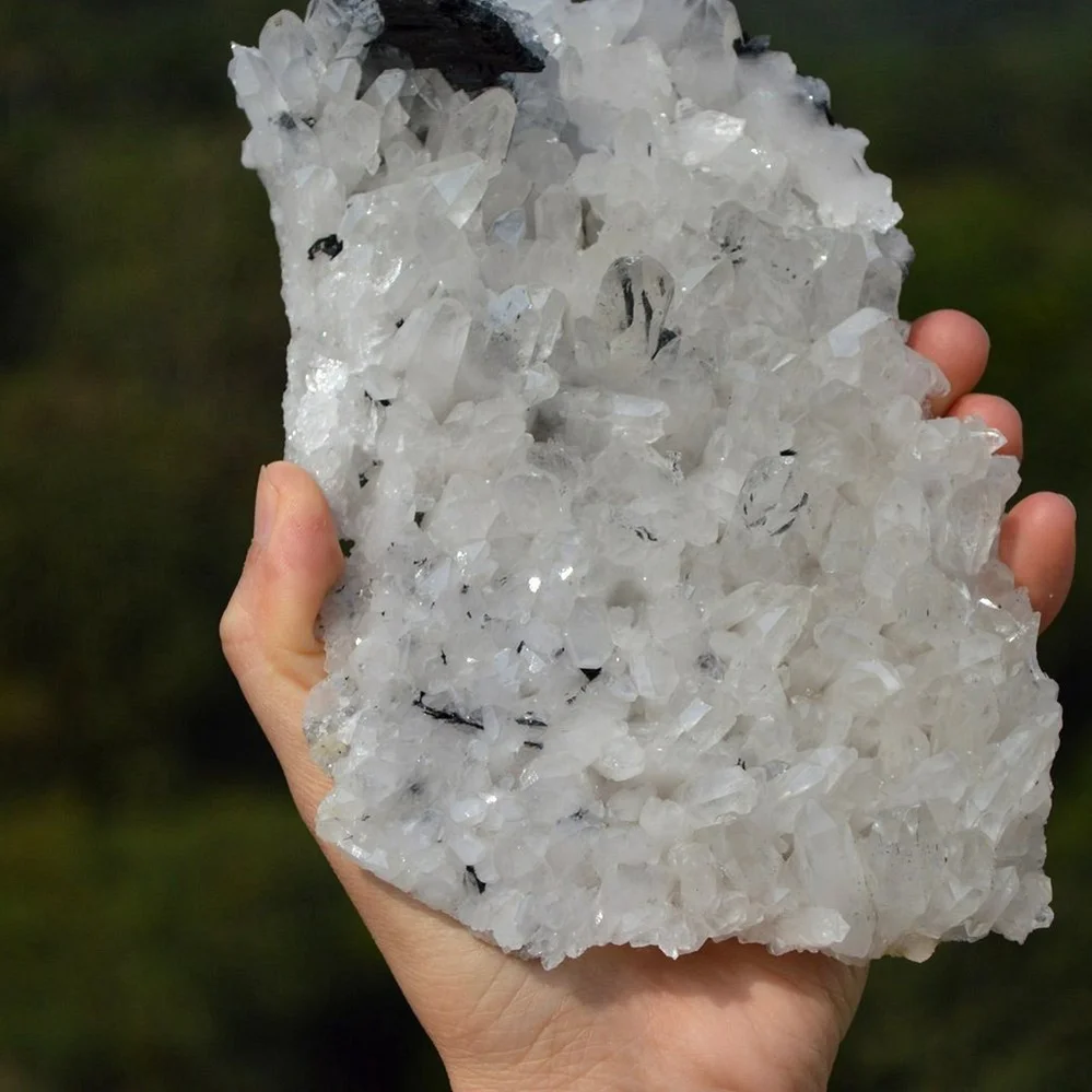 Floating Ferberite With Quartz And Bismuthinite Crystals - Image 3