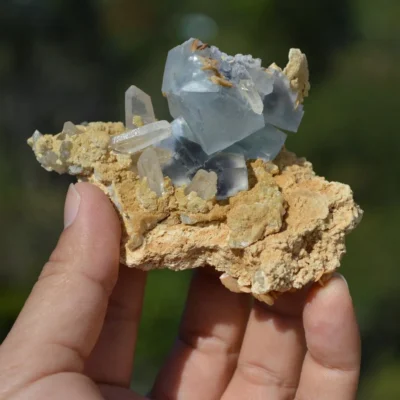 Fluorite With Quartz,Siderite,Mica Crystals