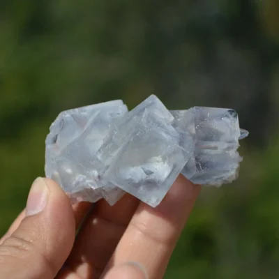 Ghost Fluorite With Quartz,Dolomite Crystals