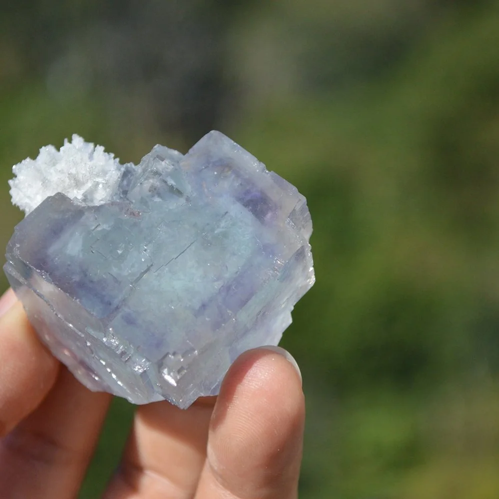 Ghost Fluorite With Calcite Crystals - Image 2