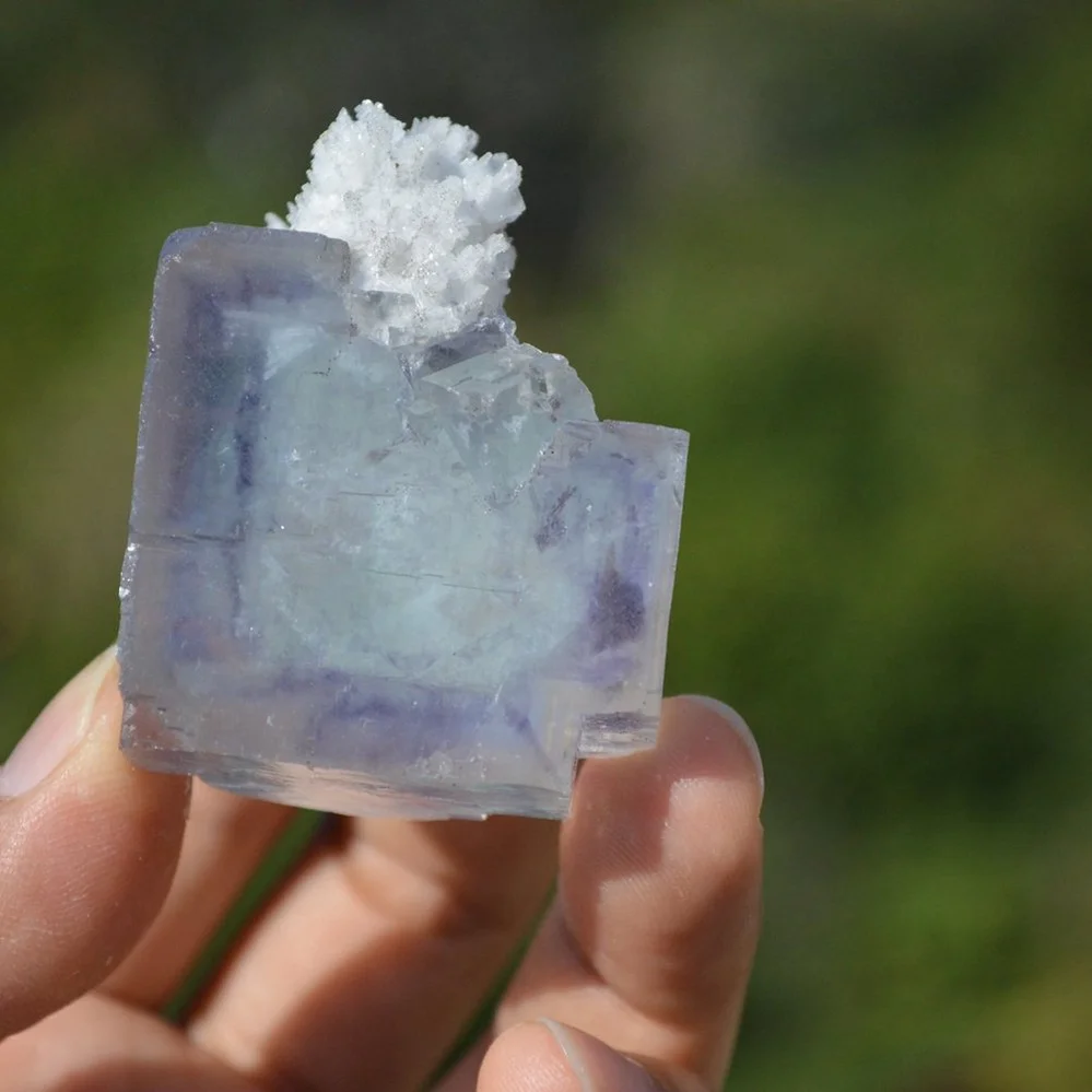 Ghost Fluorite With Calcite Crystals - Image 3