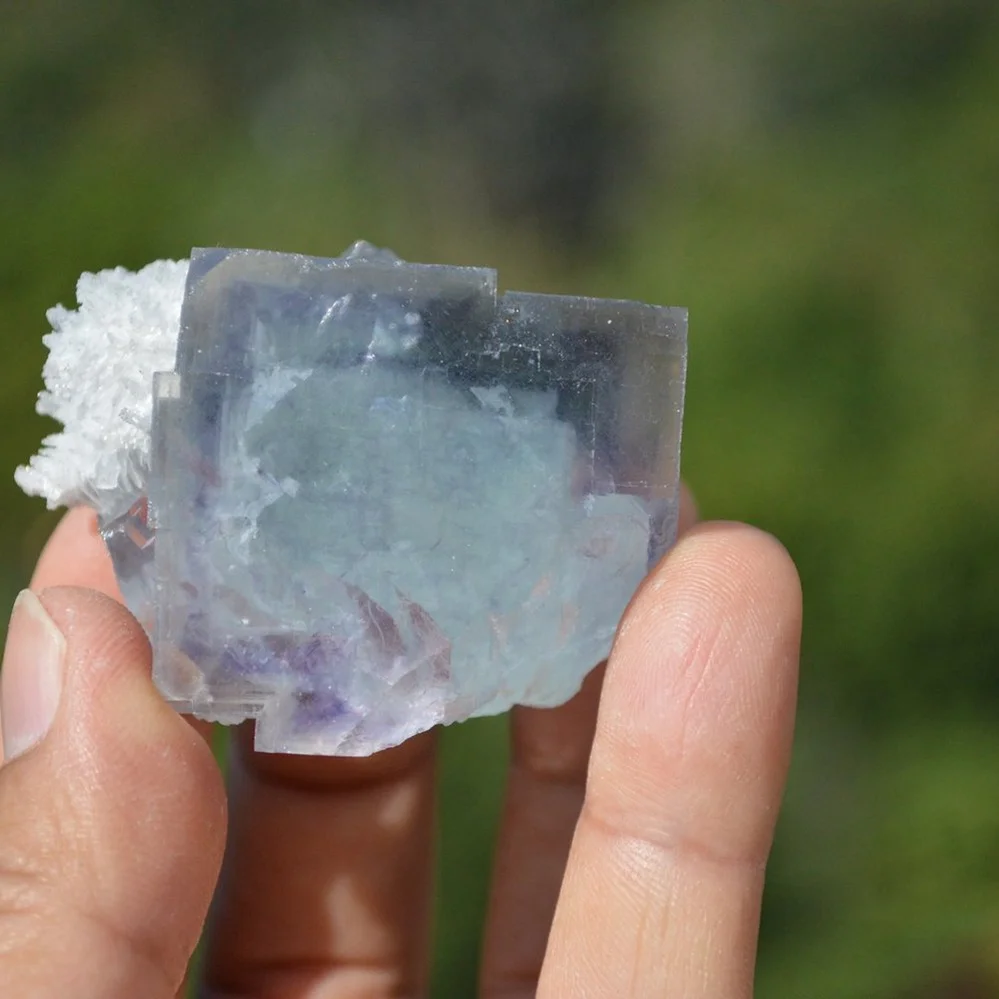 Ghost Fluorite With Calcite Crystals - Image 4