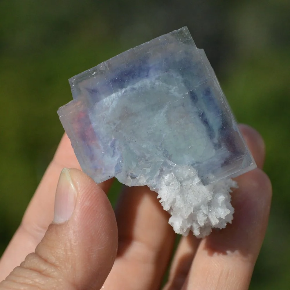 Ghost Fluorite With Calcite Crystals - Image 5