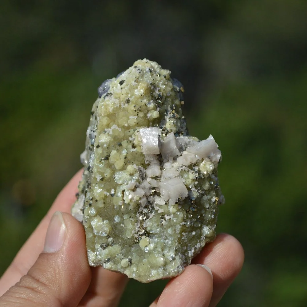 Quartz With Fluorite,Dolomite,Pyrite Crystals - Image 3