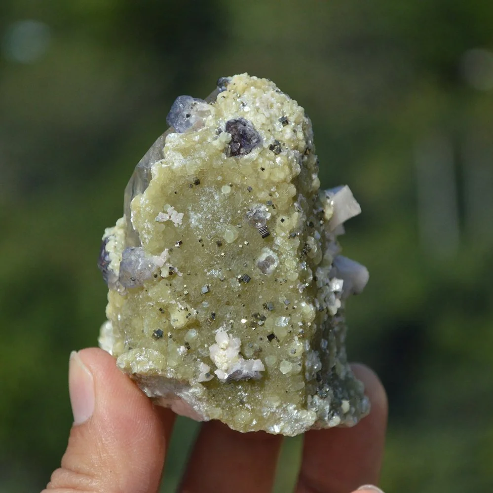 Quartz With Fluorite,Dolomite,Pyrite Crystals - Image 5
