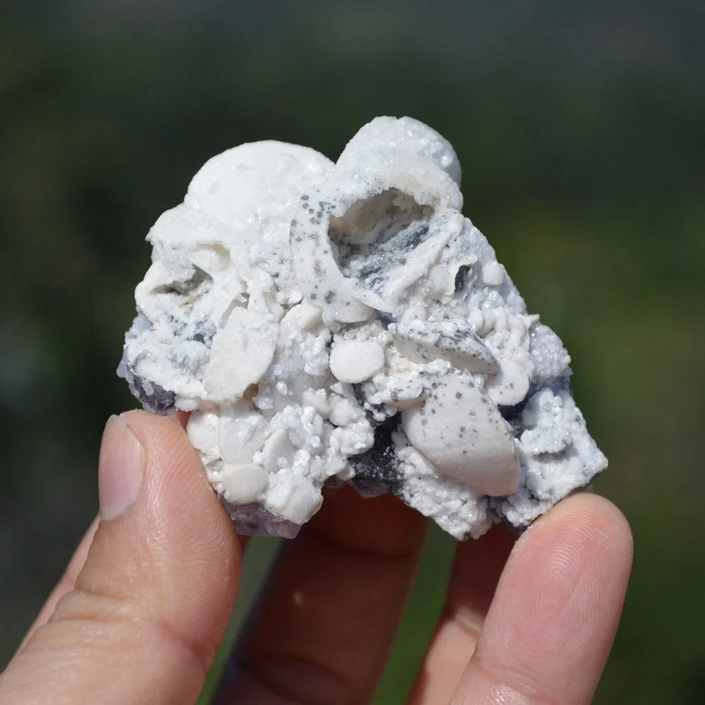 Barite With Fluorite Crystals