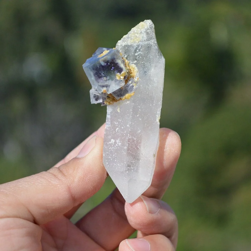 Fluorite With Quartz, Mica Crystals - Image 2