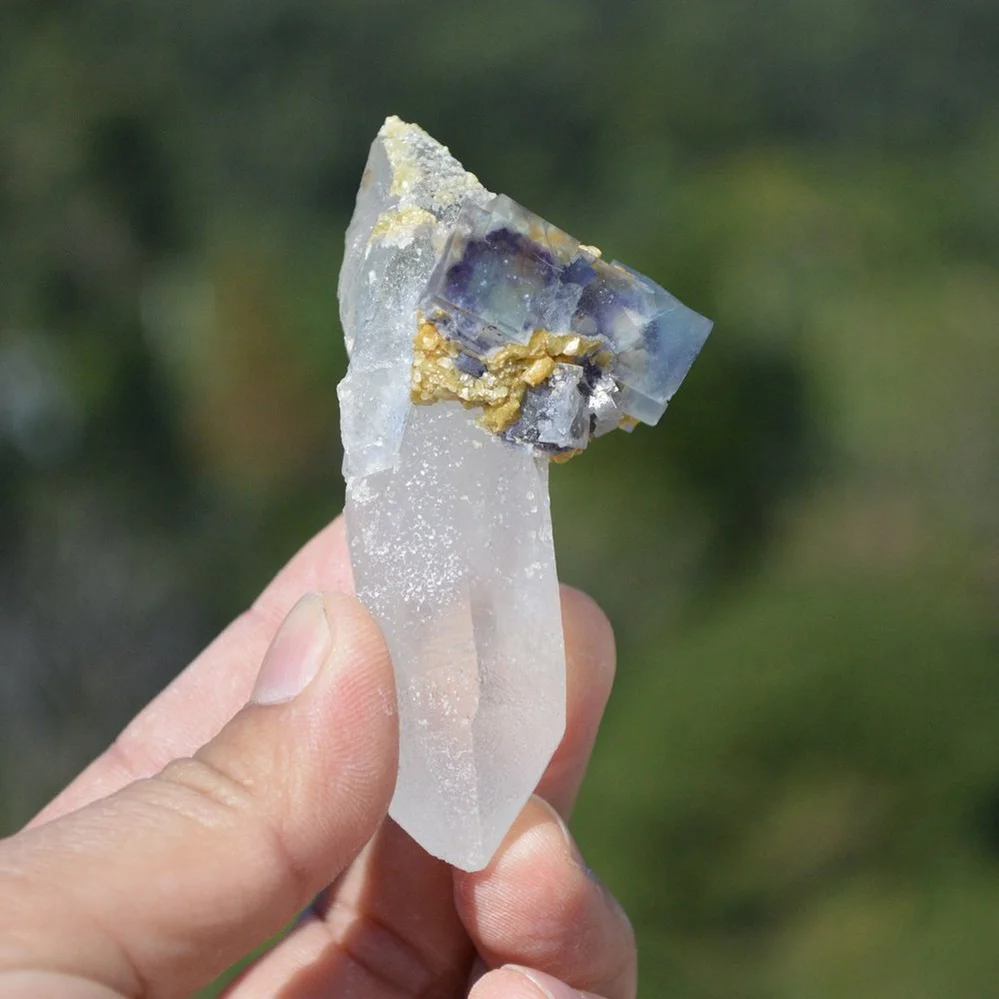 Fluorite With Quartz, Mica Crystals - Image 3