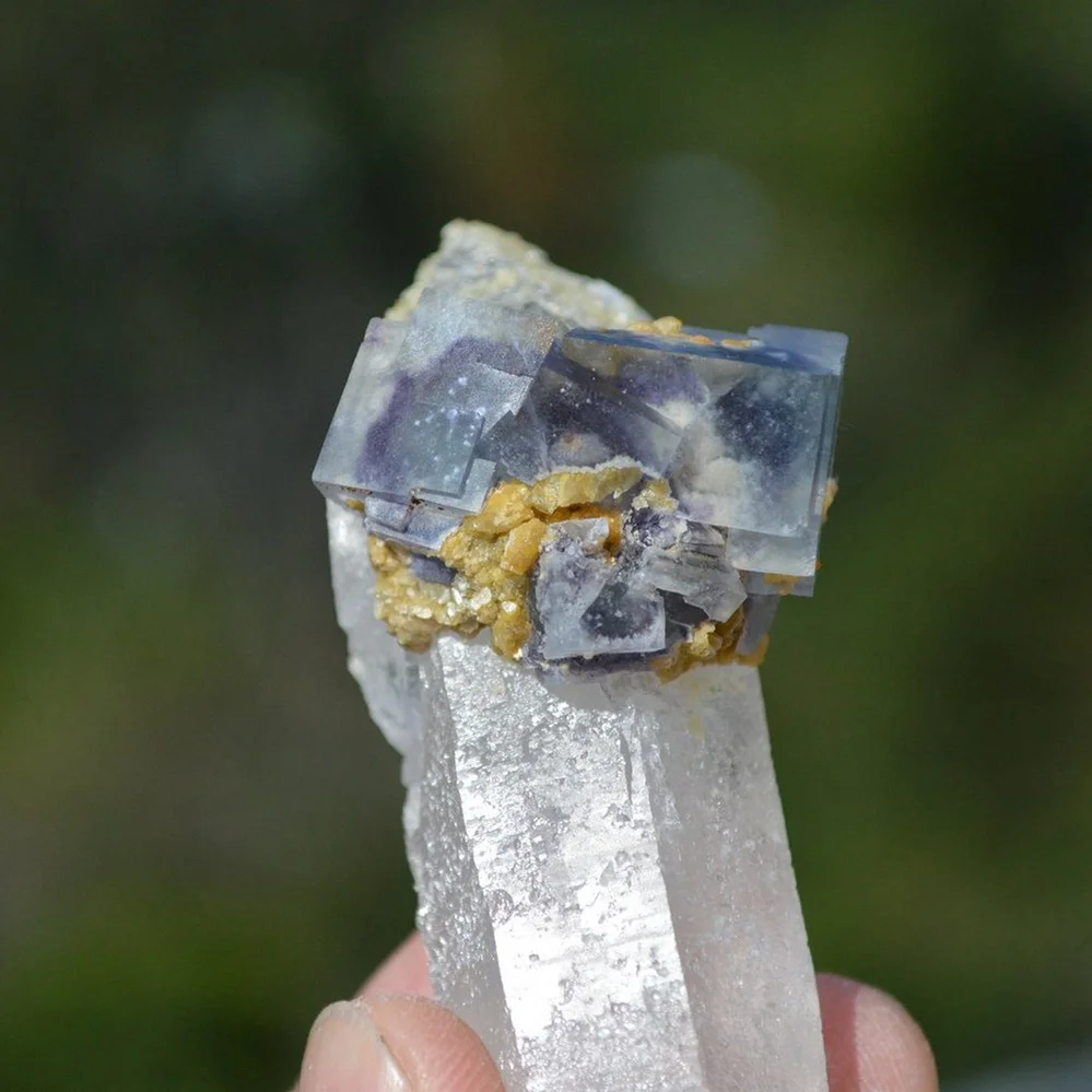 Fluorite With Quartz, Mica Crystals - Image 4