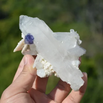 Fluorite With Quartz, Dolomite Crystals