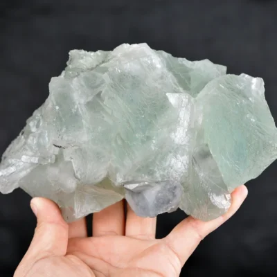 Big Cube Fluorite With Calcite Crystals