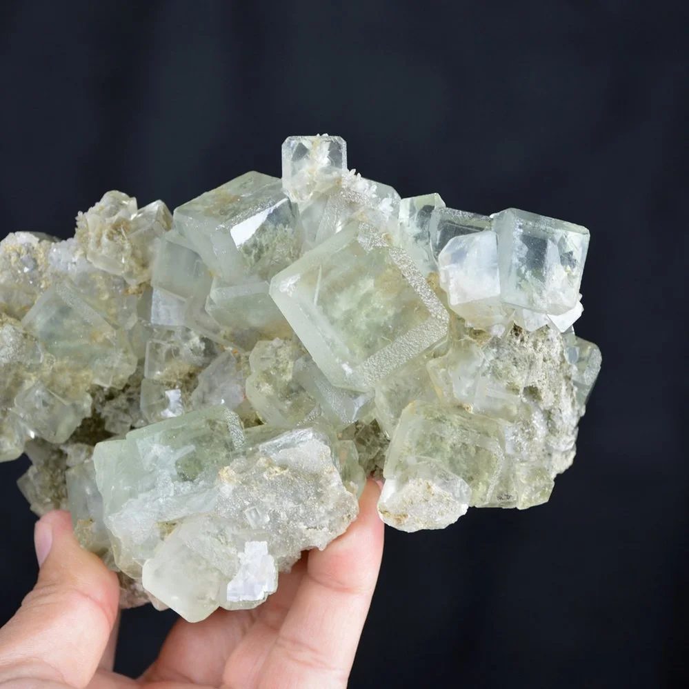 Green Cube Clarity Fluorite Crystals - Image 2
