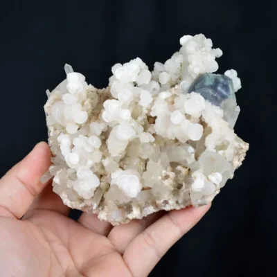 Fluorite With Calcite And Quartz, Dolomite Crystals
