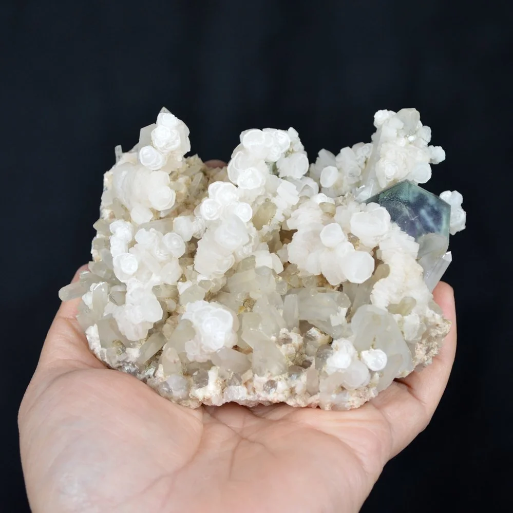 Fluorite With Calcite And Quartz, Dolomite Crystals - Image 3