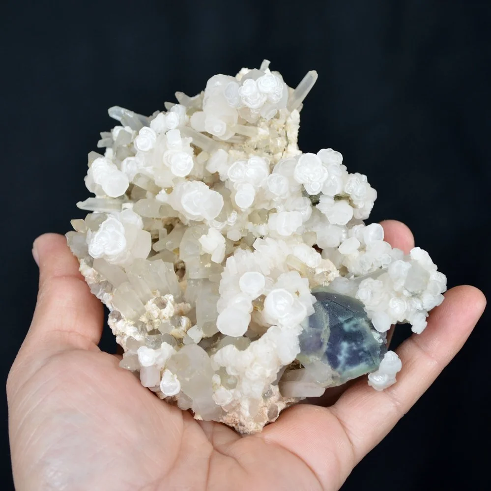 Fluorite With Calcite And Quartz, Dolomite Crystals - Image 5
