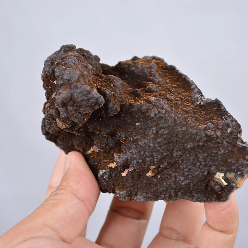 Pyrite Embed In Botryoidal Goethite And Calcite Cluster Crystals - Image 5