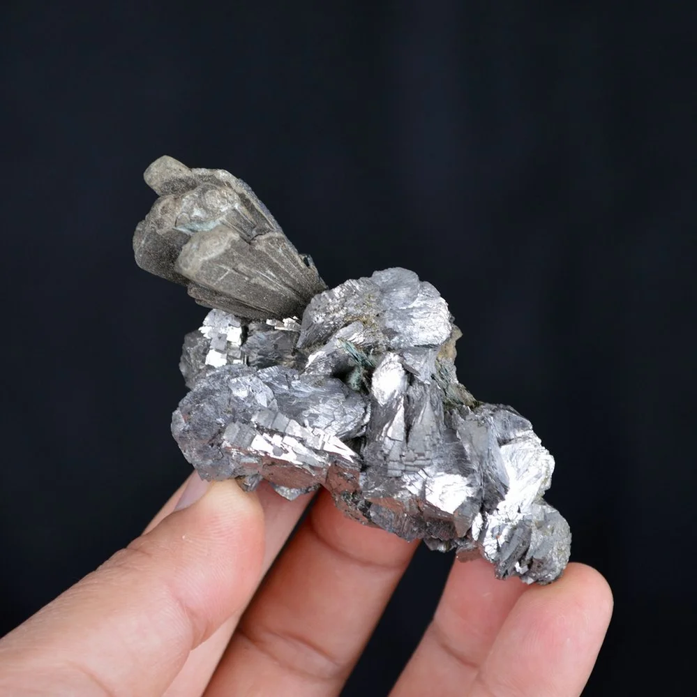 Ilvaite With Arsenopyrite And Hedenbergite Crystals - Image 2