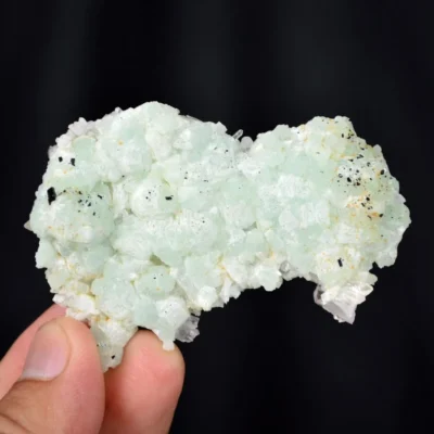 Prehnite With Babingtonite And Quartz Crystals