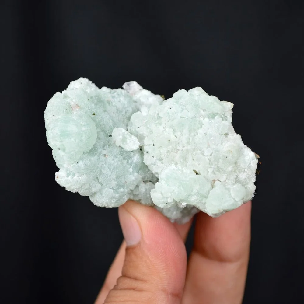 Prehnite With Babingtonite And Quartz Crystals - Image 5