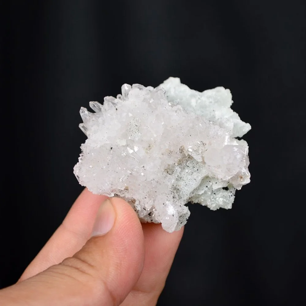 Prehnite With Babingtonite And Quartz Crystals - Image 2