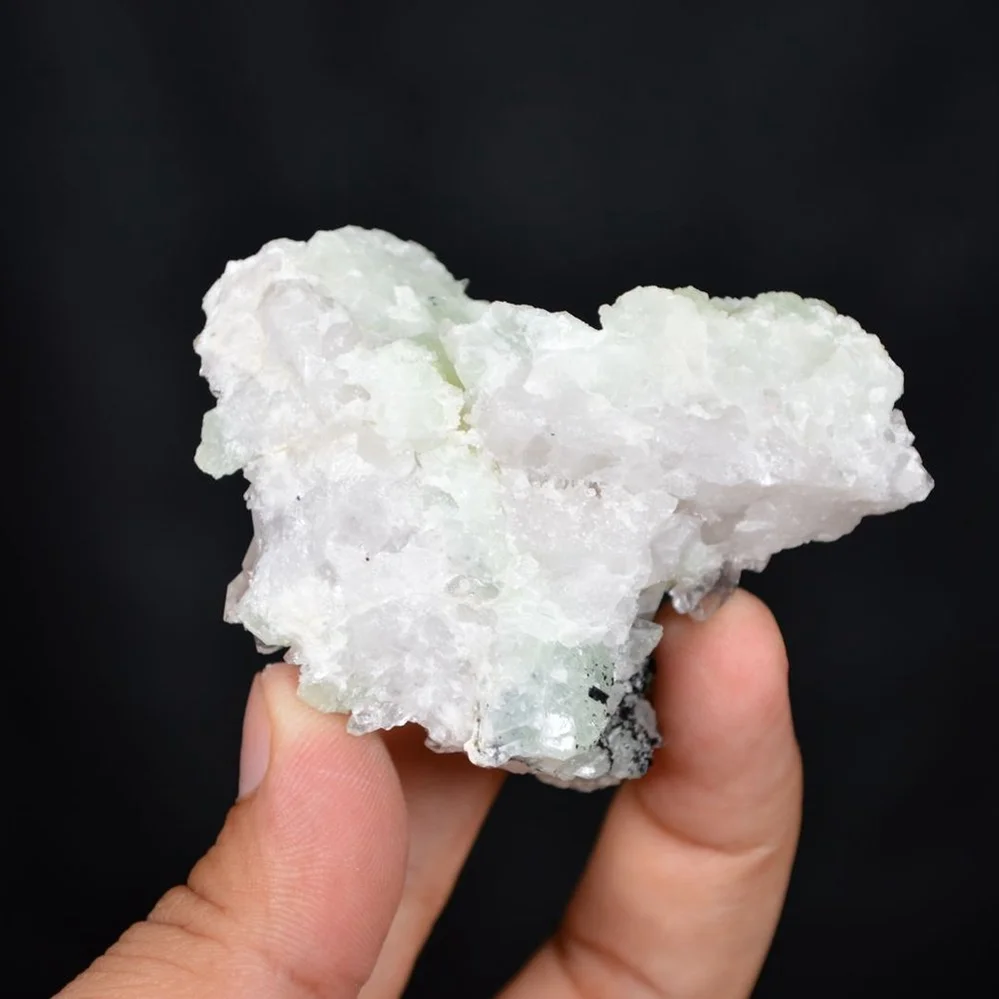 Prehnite With Babingtonite And Quartz Crystals - Image 4