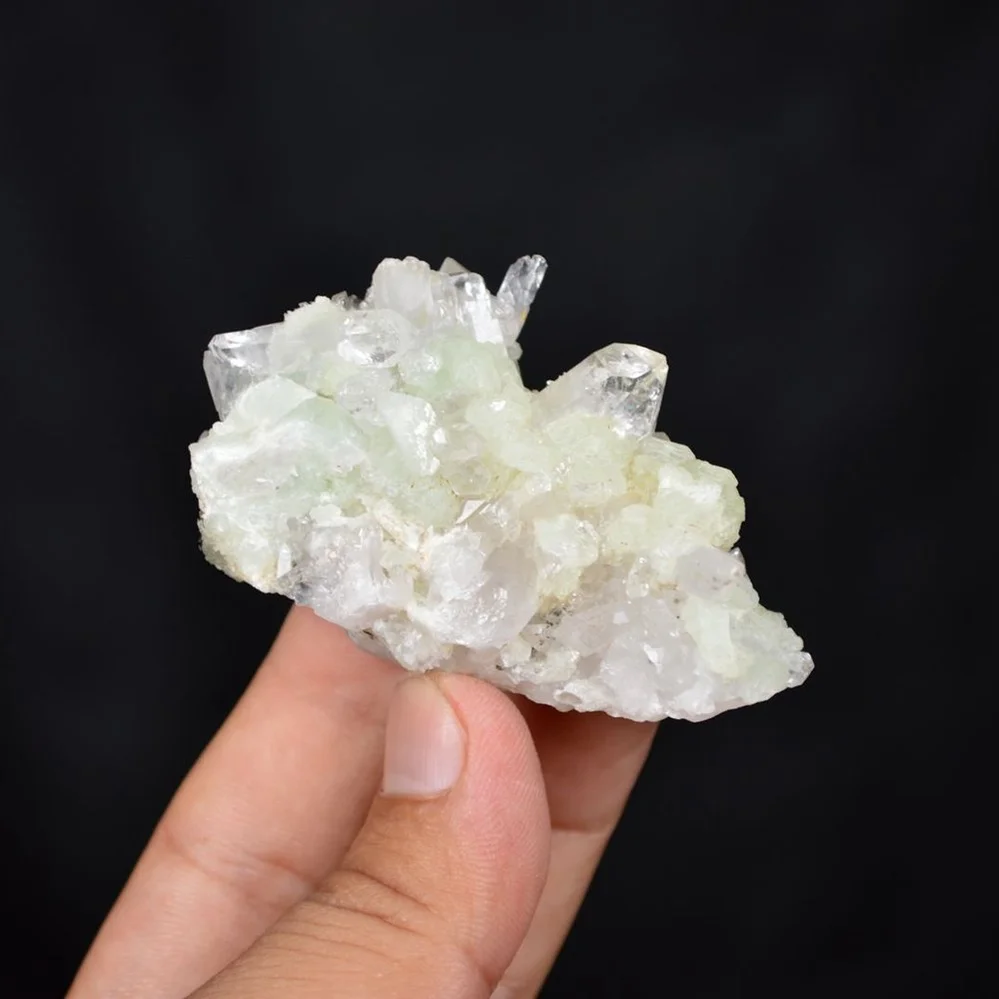 Prehnite With Babingtonite And Quartz Crystals - Image 2