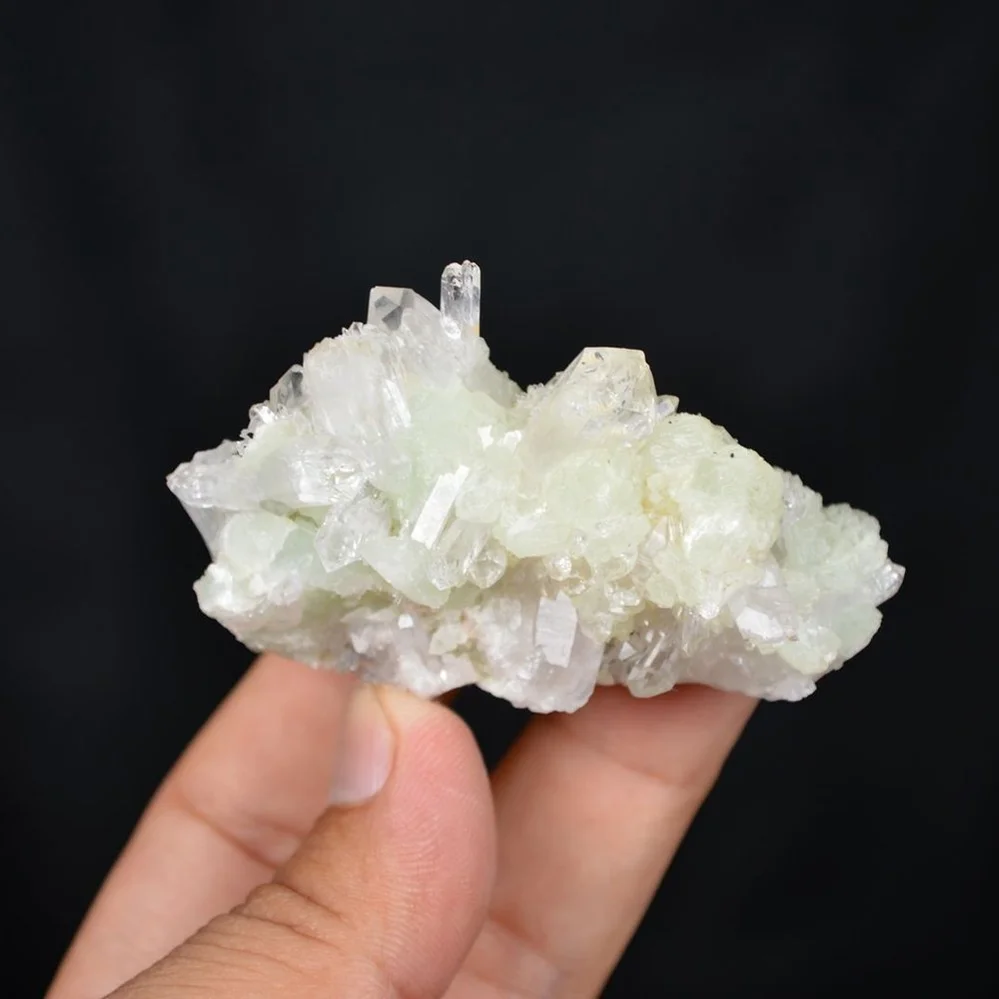 Prehnite With Babingtonite And Quartz Crystals - Image 5