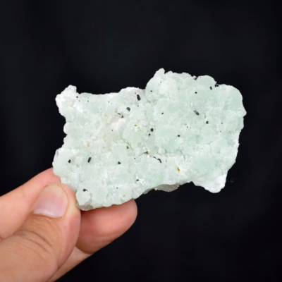 Prehnite With Babingtonite And Quartz Crystals
