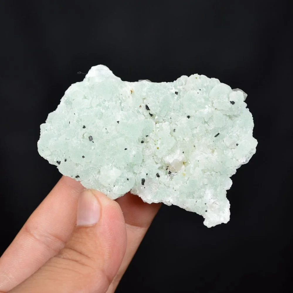 Prehnite With Babingtonite And Quartz Crystals - Image 3
