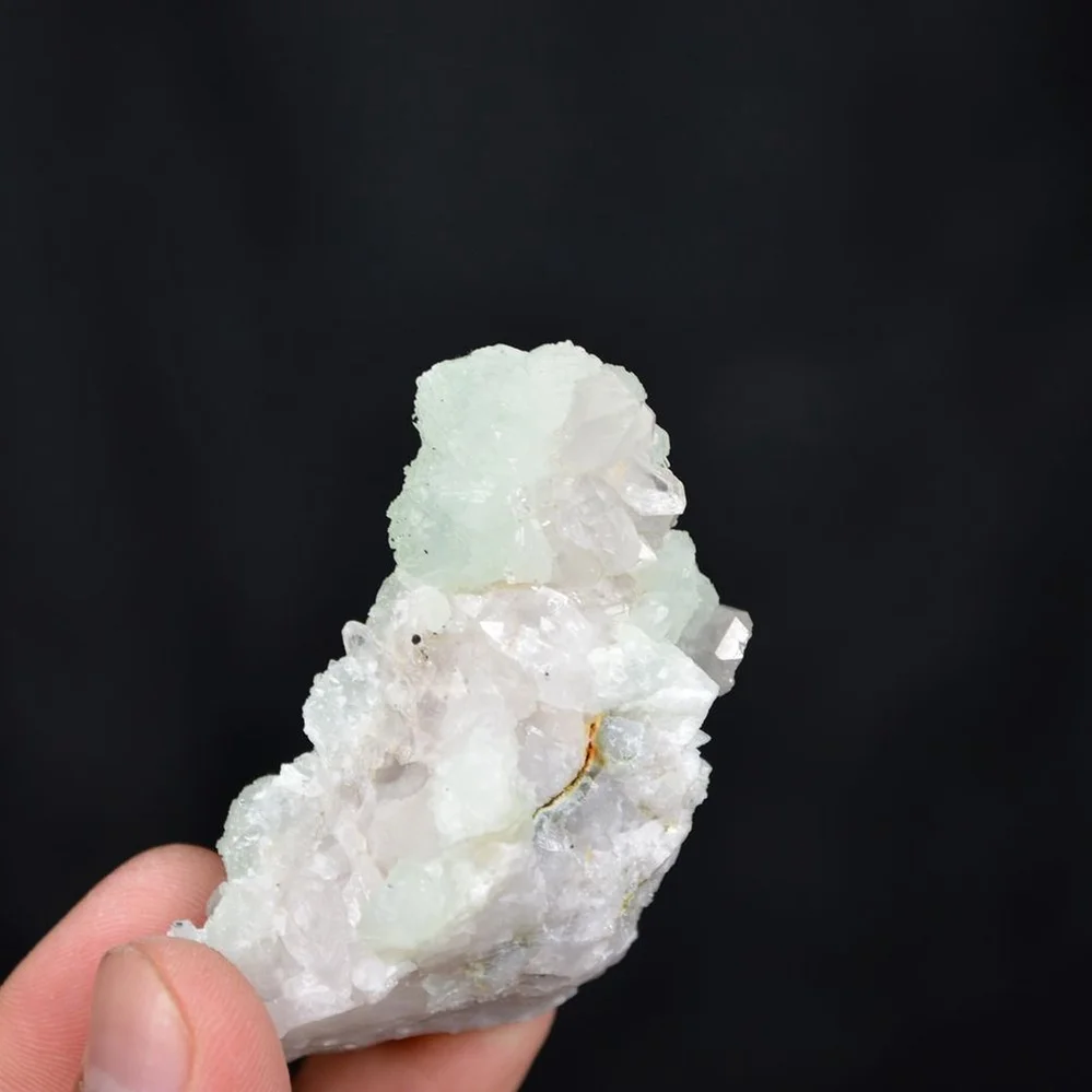Prehnite With Babingtonite And Quartz Crystals - Image 4