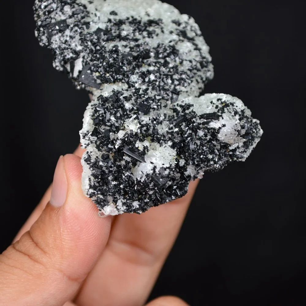 Prehnite With Babingtonite And Quartz Crystals - Image 3