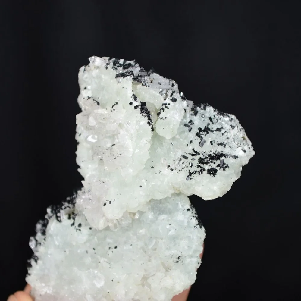 Prehnite With Babingtonite And Quartz Crystals - Image 5