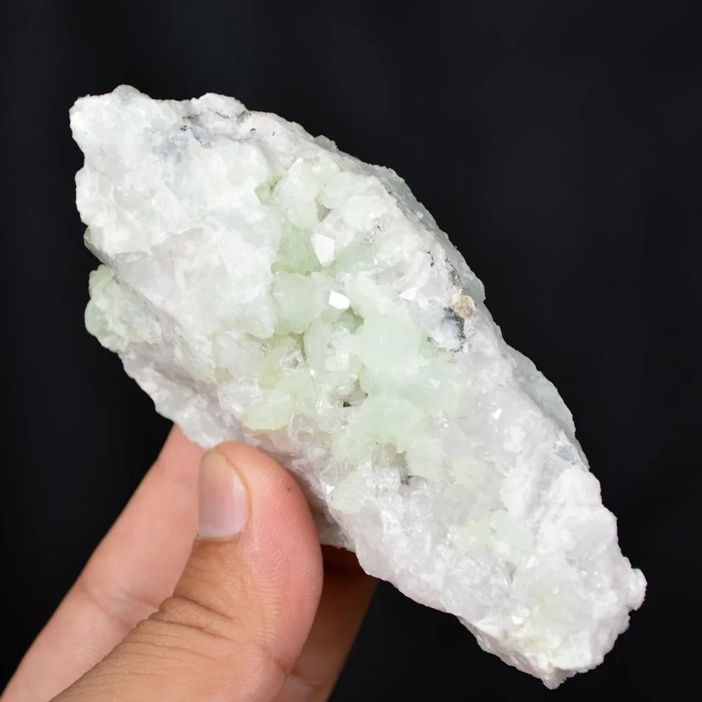 Prehnite With Babingtonite And Quartz Crystals - Image 3