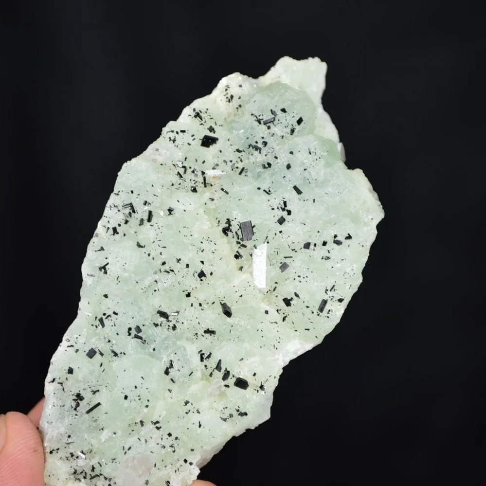 Prehnite With Babingtonite And Quartz Crystals - Image 5