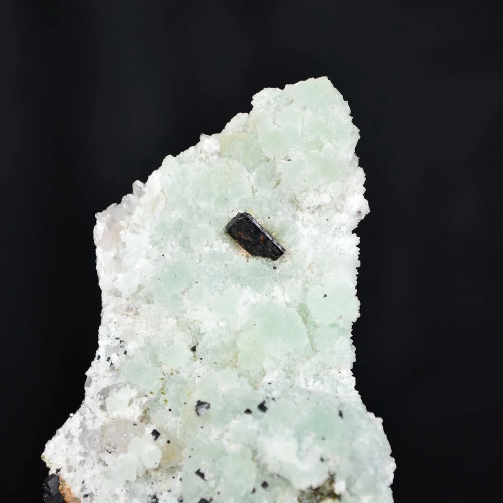 Prehnite With Babingtonite And Quartz Crystals - Image 3