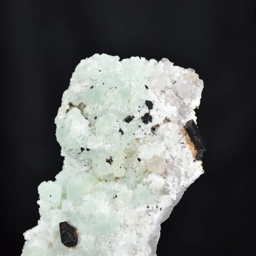 Prehnite With Babingtonite And Quartz Crystals - Image 4
