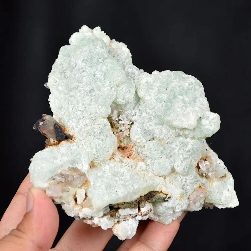 Prehnite With Babingtonite And Quartz Crystals - Image 2